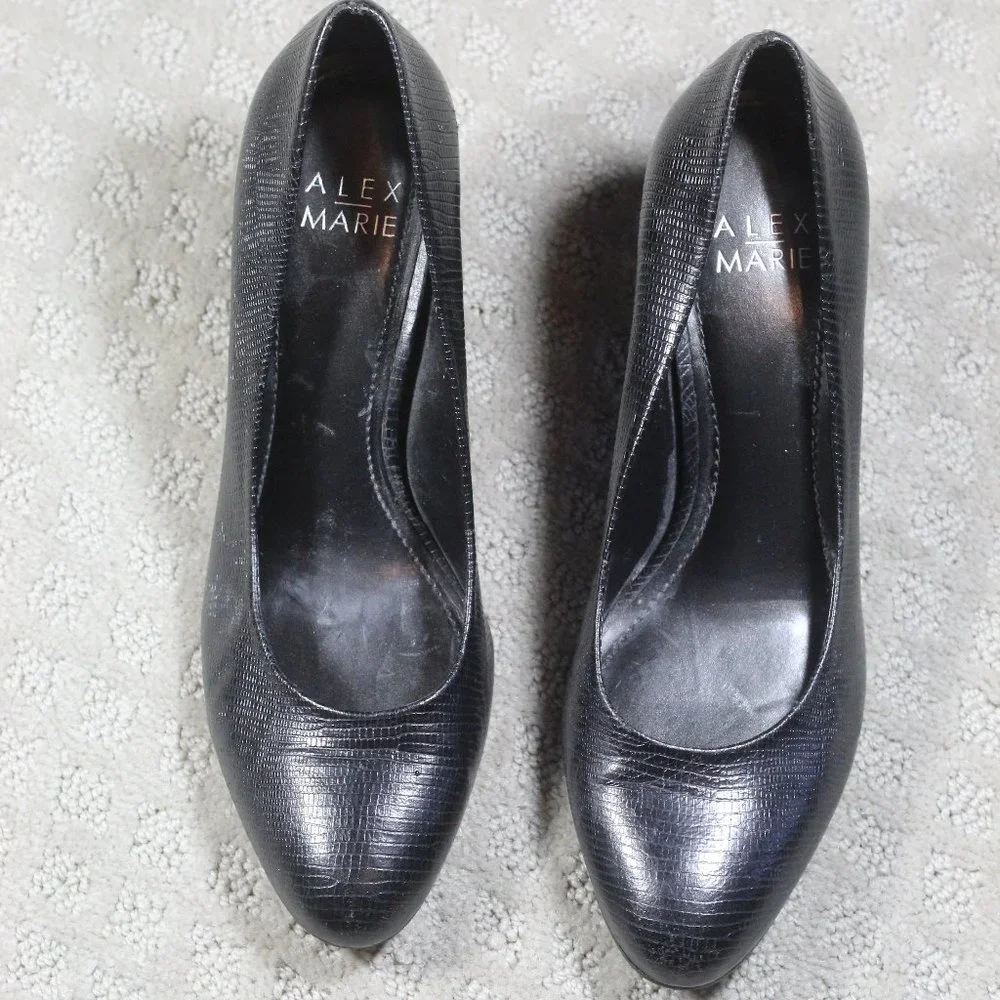 Alex Marie Size 6 Black Embossed 3